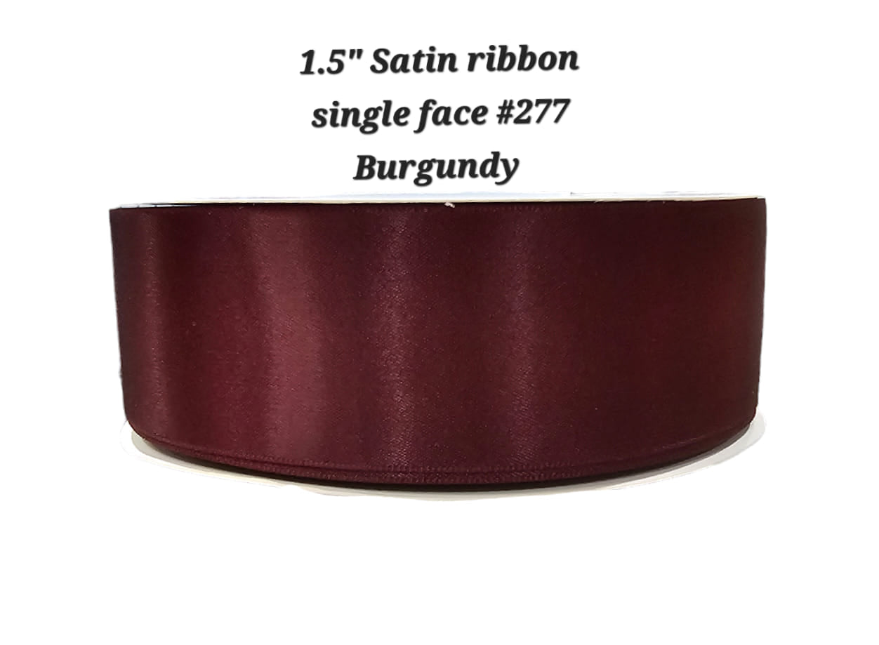 1.5" Satin ribbon single face